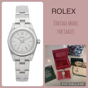 Rolex Watch for ladies VINTAGE!! Oyster Perpetual in original style!